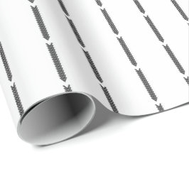 Skandinaviskt minimalist svartvitt presentpapper