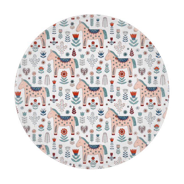 Skandinaviskt mönster för Folk konst för häst (Framsidan)