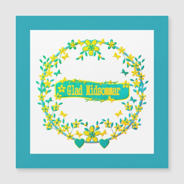 skandinaviskt mönster, Glad midsommar (Framsida)