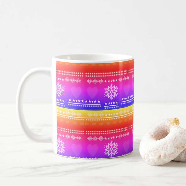 skandinaviskt mönster,land stil kaffemugg (Med munk)