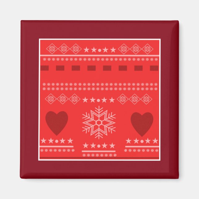 skandinaviskt mönster,land stil magnet (Framsidan)