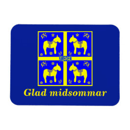 skandinaviskt mönster,Personlig Glad midsommar Magnet
