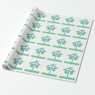 skandinaviskt mönster,Personlig Glad midsommar Presentpapper