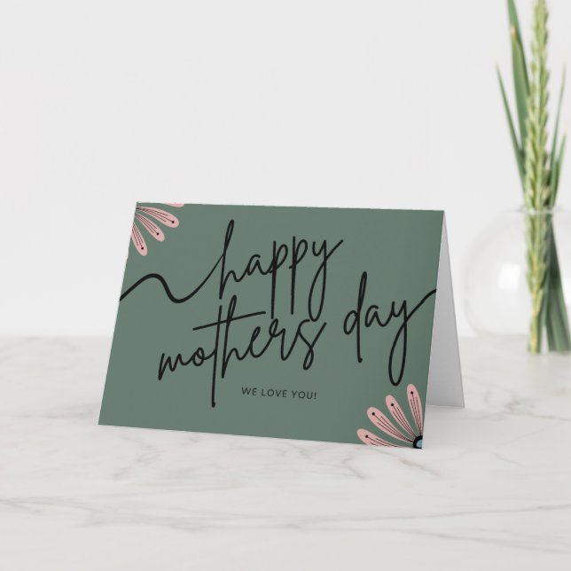 Skandinaviskt Mors dag-kort för utskrift av Blommi Tack Kort (Framsida)