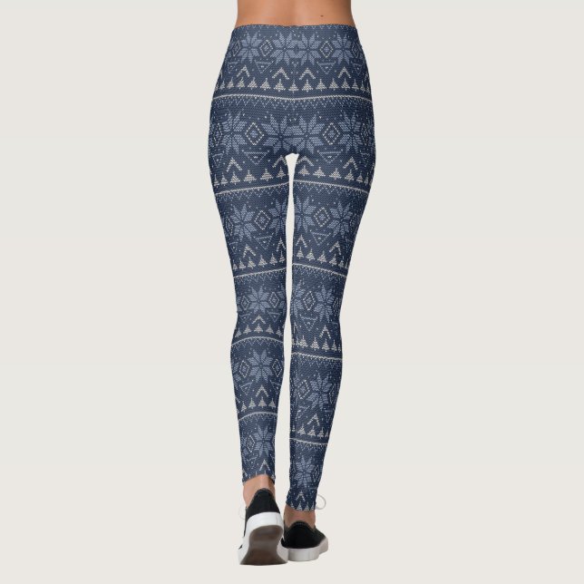 Skandinaviskt, stickande leggings (Baksida)