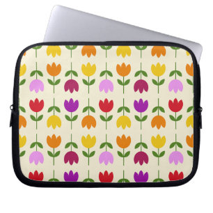 Skandinaviskt Stil färgat på Crm Flower Mönster Laptop Fodral