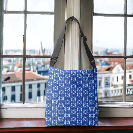 Skandinaviskt Stil Modern blå vitaktig design Axelväska