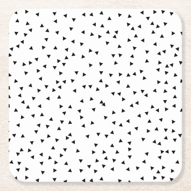 Skandinaviskt stiltriangelmönster underlägg papper kvadrat (Framsidan)