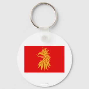 Skåne länflagga nyckelring