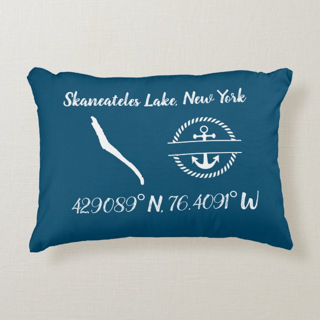 Skaneateles Sjö accent Pillow Prydnadskudde (Framsidan)