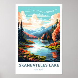 Skaneateles Sjö New York Travel Skriv ut Poster