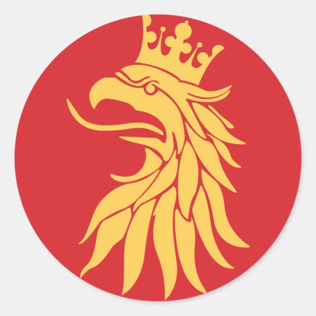 Skania (Skåne) Runt Klistermärke (Framsida)