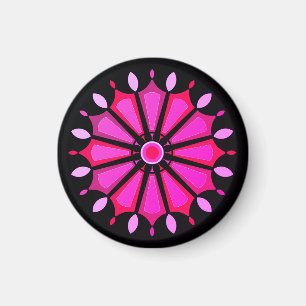 Skänk rosa blommor magnet