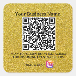 Skanna efter lyckat resultat: QR-kodmärke för före Fyrkantigt Klistermärke