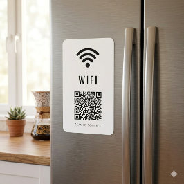 Skanna för att ansluta WiFi-magnet med QR-koddesig Magnet