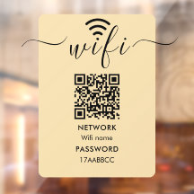Skanna för att ansluta Wifi-nätverk QR-kod Minimal