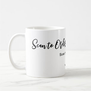 Skanna för att beställa skanning QR-kod lägga till Kaffemugg
