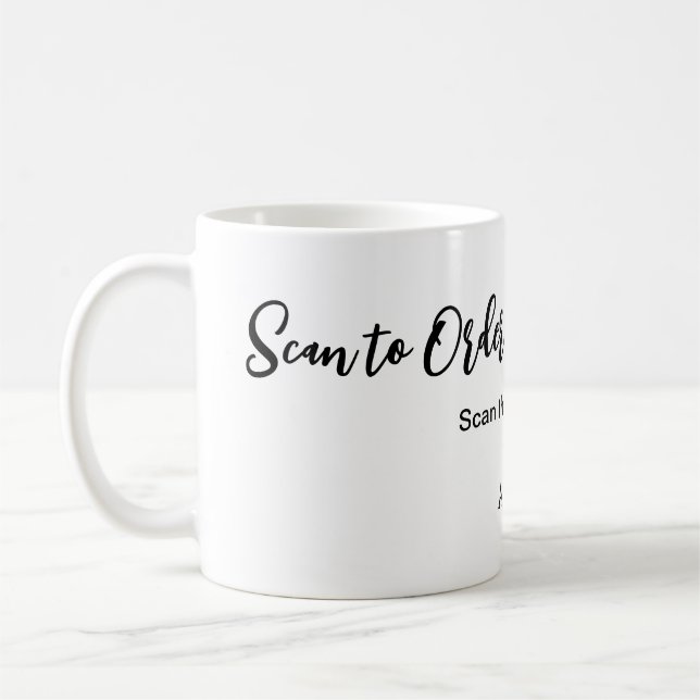Skanna för att beställa skanning QR-kod lägga till Kaffemugg (Vänster)
