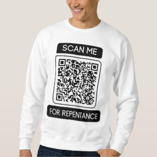 Skanna mig efter Manar för representationskod QR Lång Ärmad Tröja