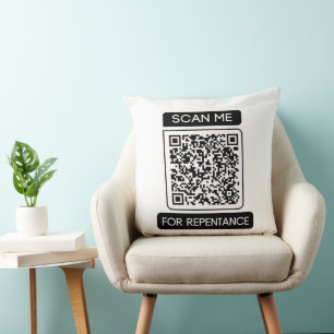 Skanna mig för representativt QR-kod Kudde