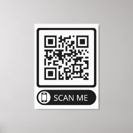 Skanna mig Marknadsföring QR-kod Canvastryck