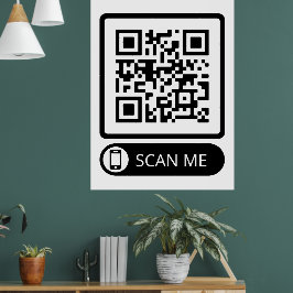 Skanna mig Marknadsföring QR-kod Poster