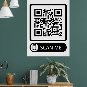 Skanna mig Marknadsföring QR-kod Poster