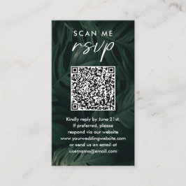Skanna mig OSA mål Tropical Bröllop QR-kod Tilläggskort