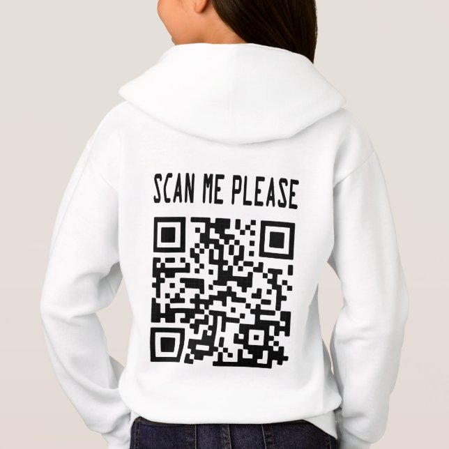 Skanna mig, QR-kod - Smile, det är gratis T Shirt (Baksida)