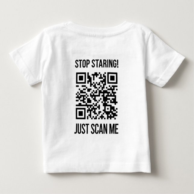 Skanna mig QR-kod: Välj indness varje dag T Shirt (Baksida)
