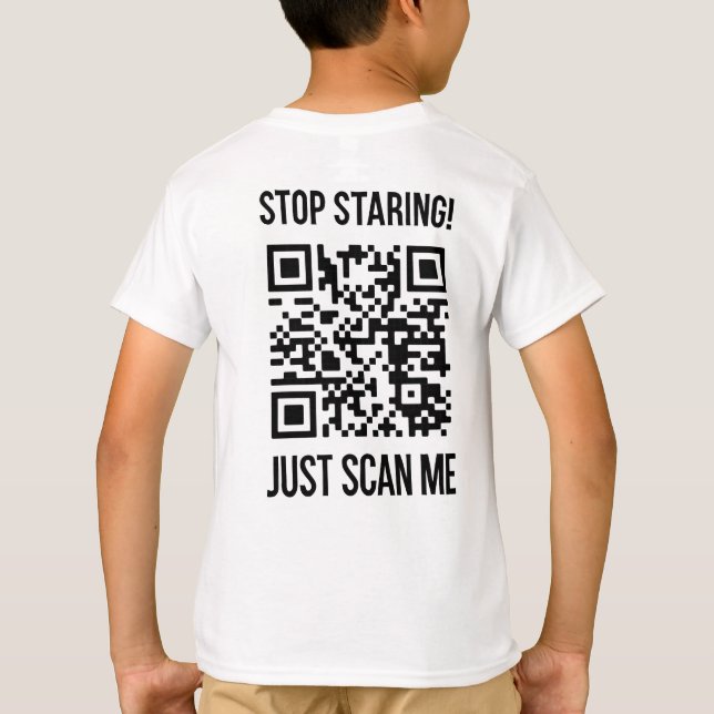 Skanna mig QR-kod: Välj indness varje dag T Shirt (Baksida)