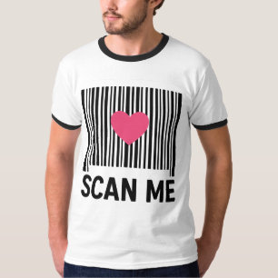 Skanna mig - streckkod för Kreativ med hjärtdesign T Shirt