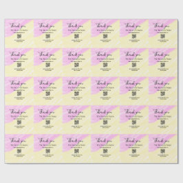 Skanna QR för att följa oss tack rabattkod rosa  Presentpapper