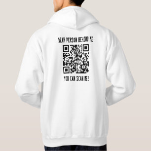 Skanna QR-kod till mig för en drivkraft Hoodie