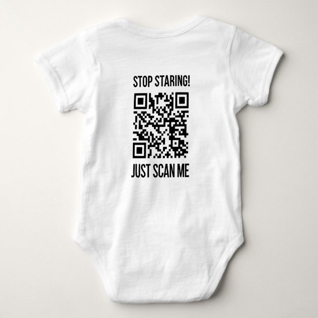 Skanna QR-kod till mig för en drivkraft T Shirt (Baksida)