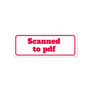 Skannad till PDF Business Office Frimärke Självfärgande Stämpel