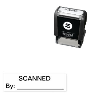 SKANNADE EFTER Anpassningsbar Self Inking Office F Självfärgande Stämpel