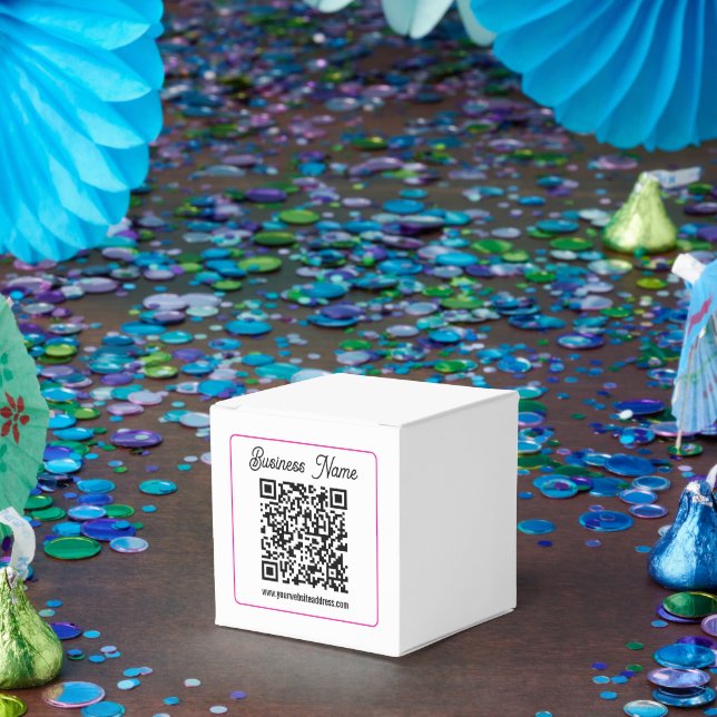 Skannbar QR-kod med kursiv handskrift Presentaskar (Part)
