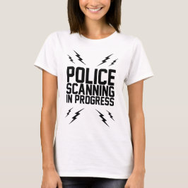 Skannergåva från polisskanner t shirt