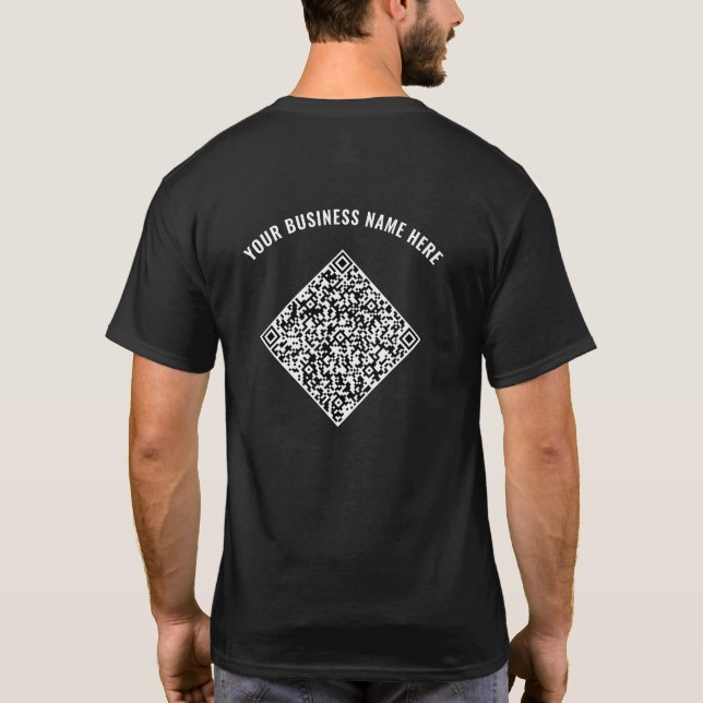 Skanning och Anpassningsbar av QR-kod - T-Shirt fö (Baksida)