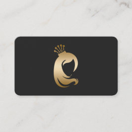 Skannningsbar Hair Stylist Makeup Artist Visitkort