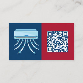 Skannningsbar HVAC-konditionering i QR Luft Visitkort