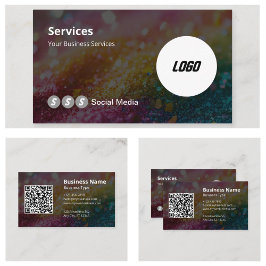 Skannningsbar QR-kod för Professionell Media Logot Visitkort