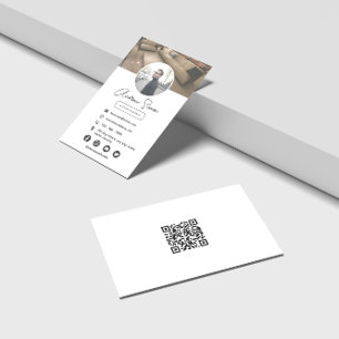 Skannningsbar QR-kod för professionell Modern Snyg Visitkort