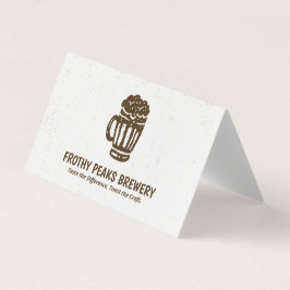 Skannningsbart QR-bryggeri i vikt Visitkort