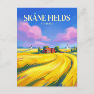 SKÅNSKA RAPS FÄLT Sverige Vykort