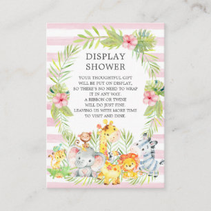 Skåp animals Baby Shower Visning Shower Tilläggskort
