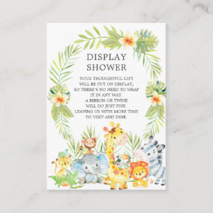 Skåp animals Baby Shower Visning Shower Tilläggskort