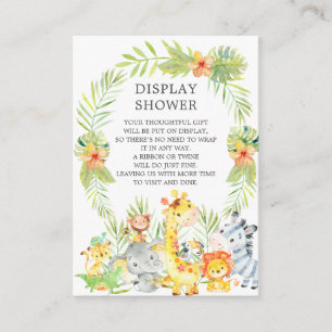 Skåp animals Baby Shower Visning Shower Tilläggskort