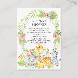 Skåp animals Baby Shower Visning Shower Tilläggskort